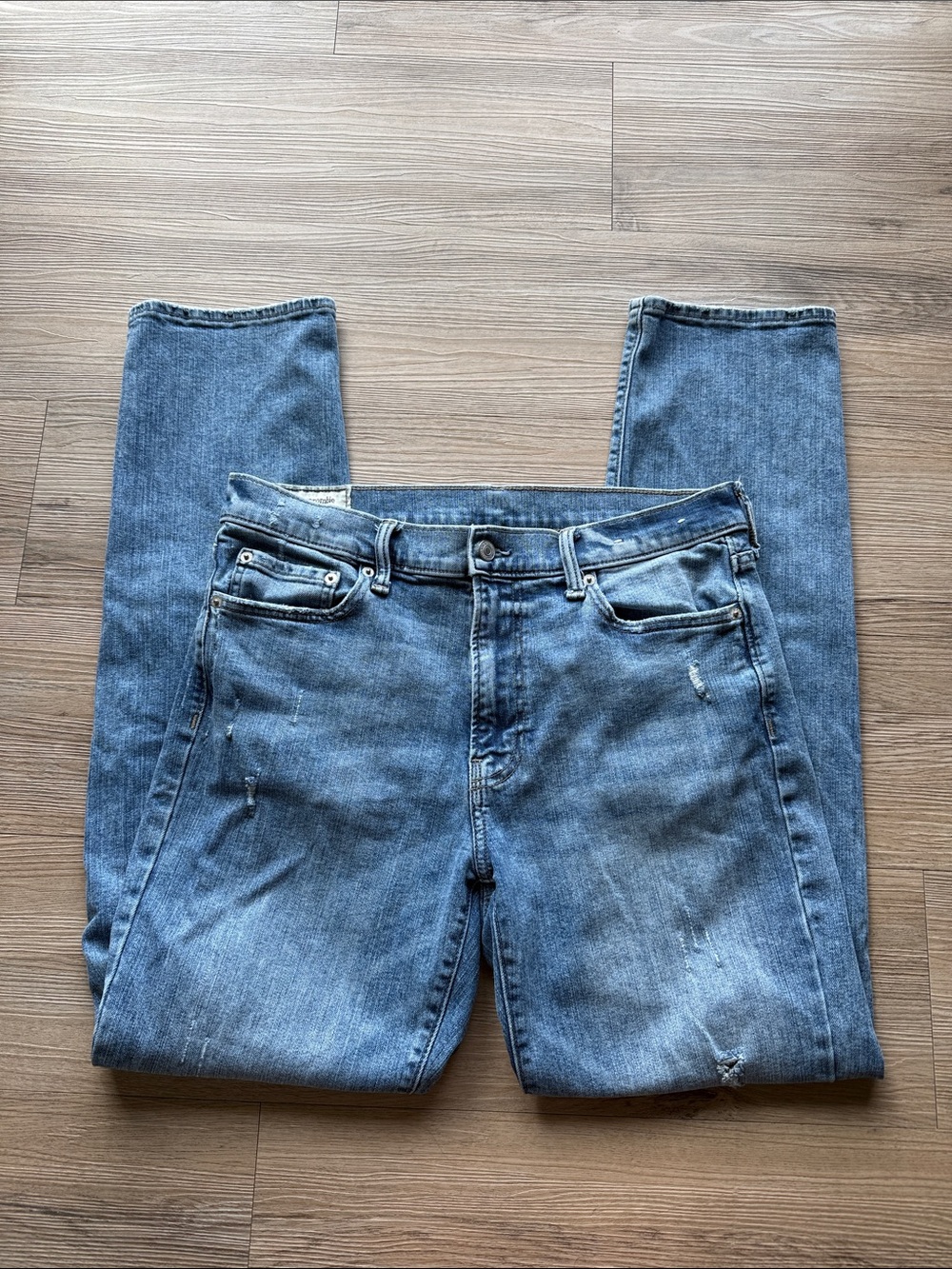 Abercrombie & Fitch Slim Straight Medium Blue Jeans